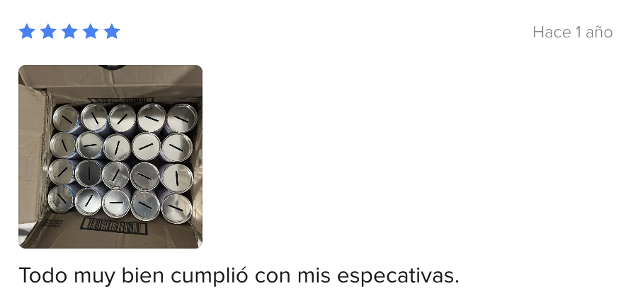 Reseña de cliente sobre productos AMSI