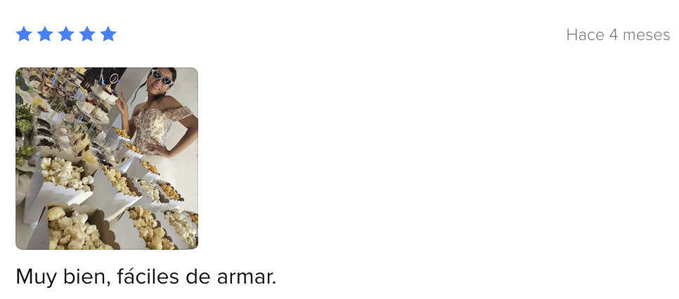 Reseña de cliente sobre productos AMSI